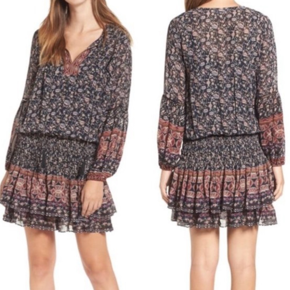 ASTR The Label Stella Blouson BOHO Dress size Small